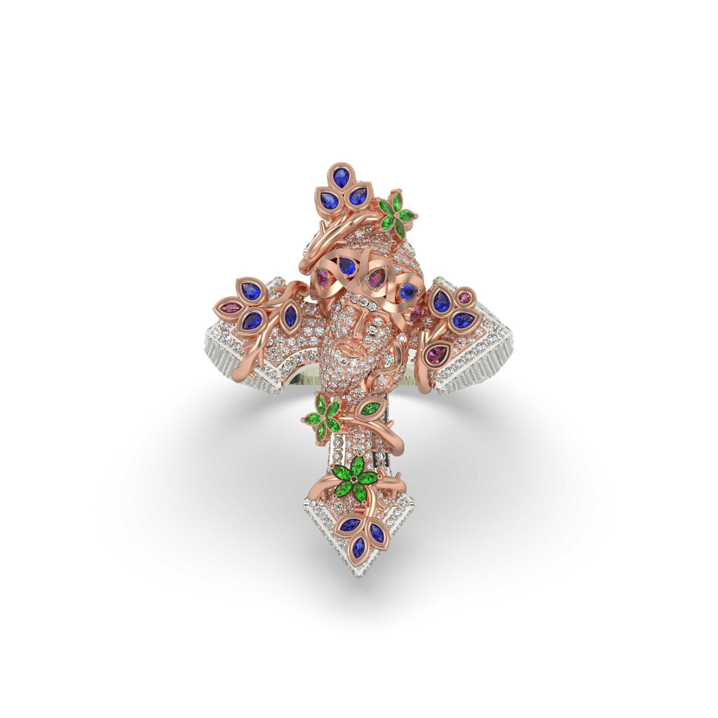 DIVINE ENAMEL STATEMENT RING
