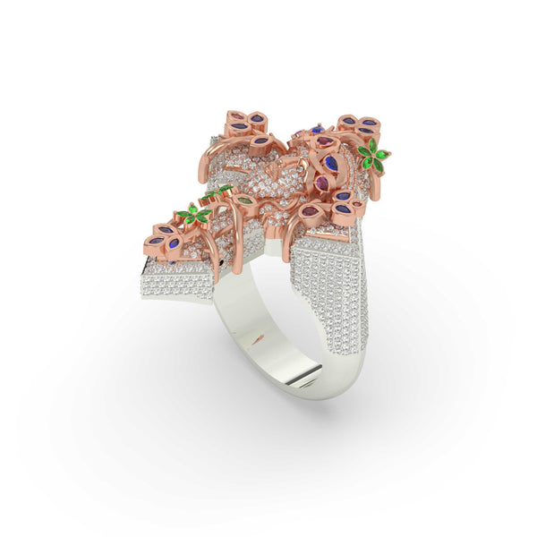 DIVINE ENAMEL STATEMENT RING