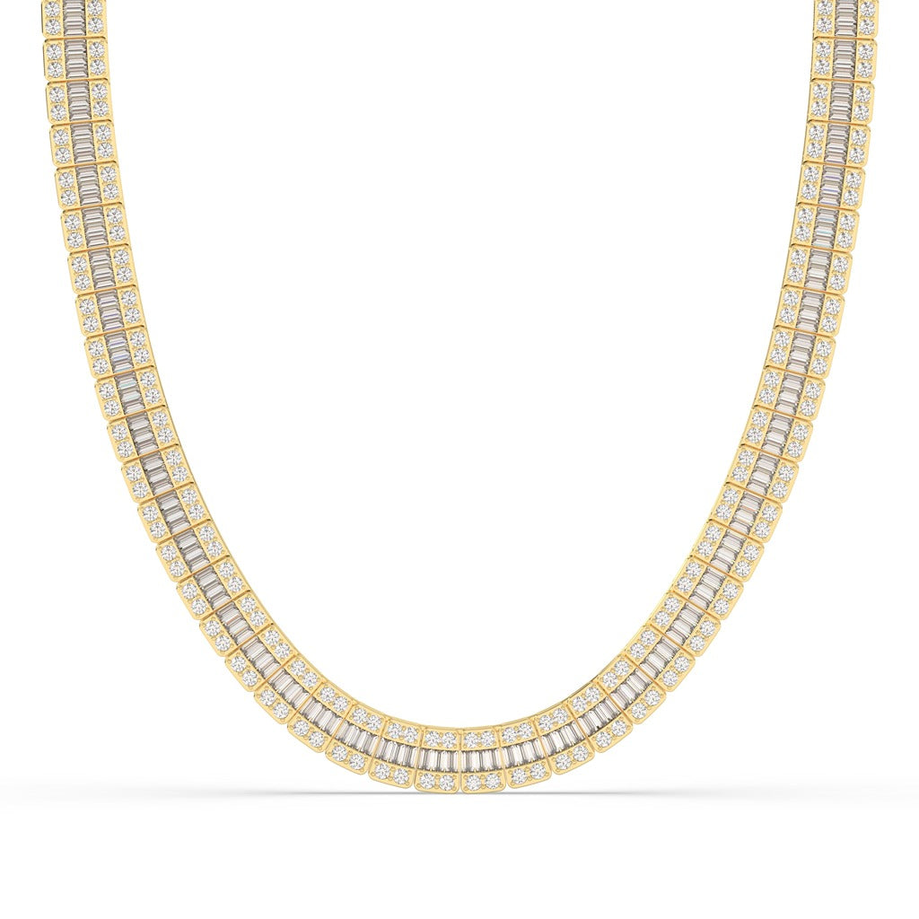DOUBLE ROW DIAMOND LUXE NECKLACE