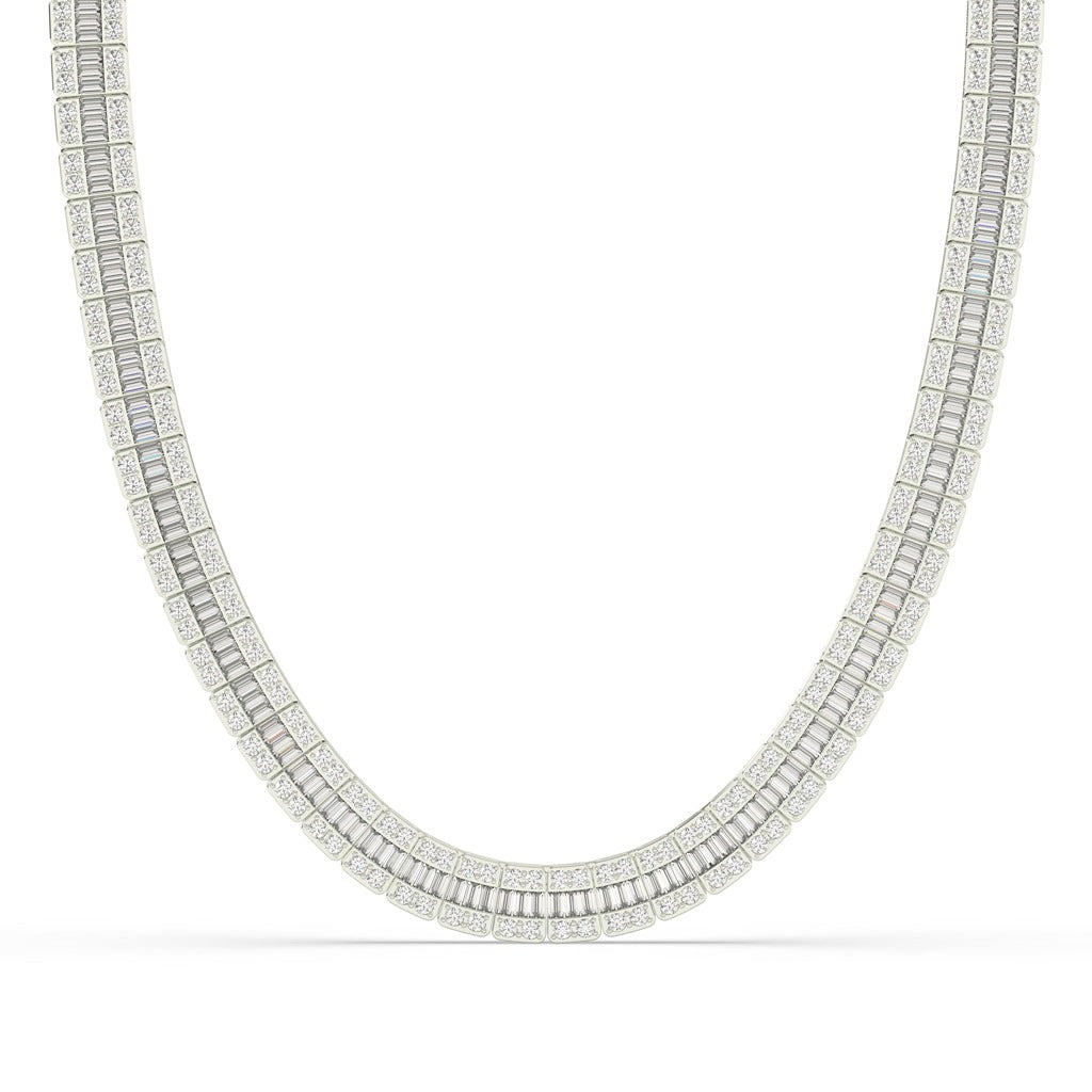 DOUBLE ROW DIAMOND LUXE NECKLACE