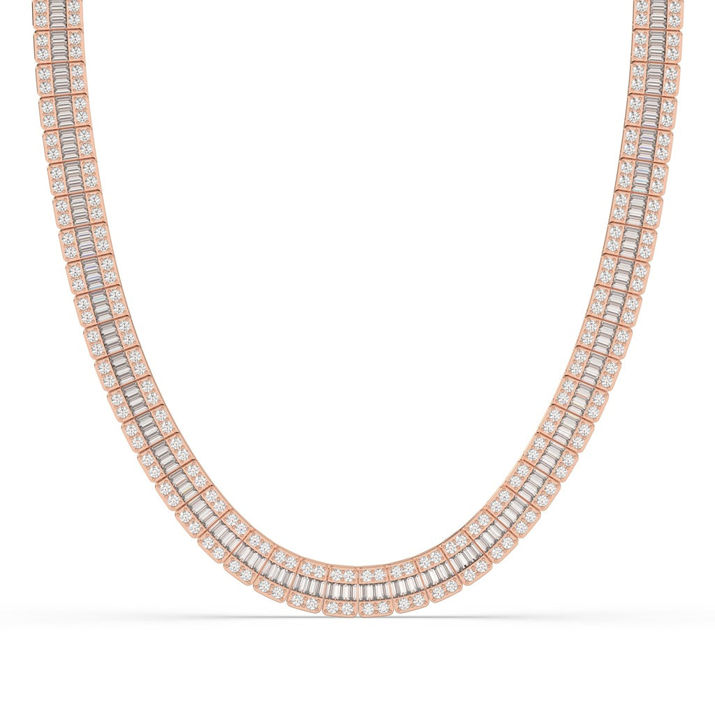 DOUBLE ROW DIAMOND LUXE NECKLACE