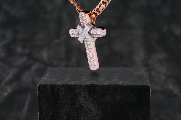 buy baguettes double cross pendant