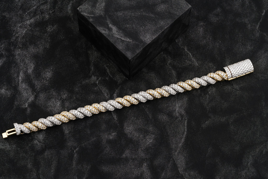 shop 9mm diamond rope bracelet