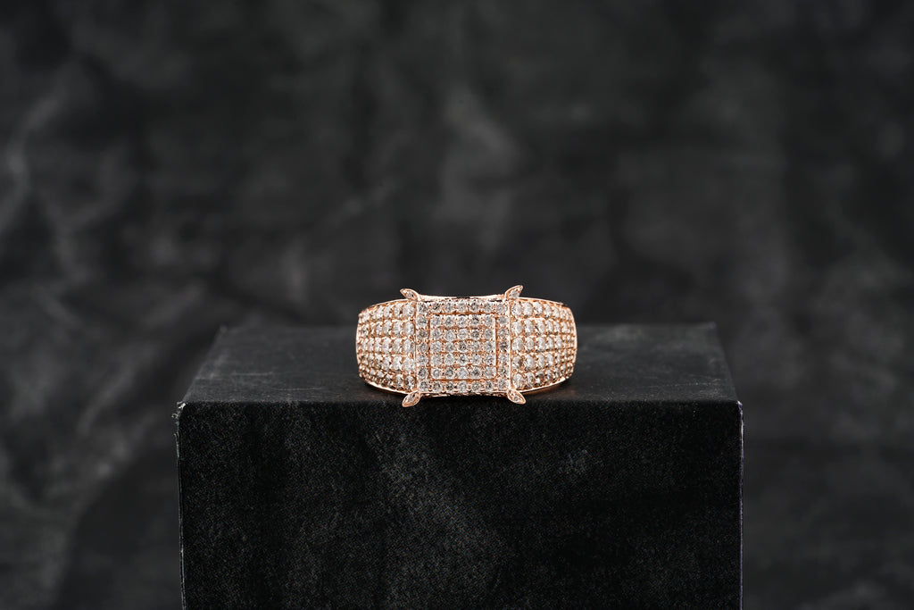 shop square frame spiked pinky ring